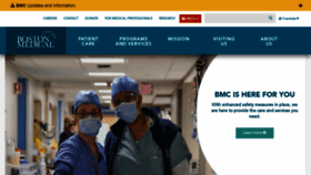What Bmc.org website looked like in 2021 (3 years ago)