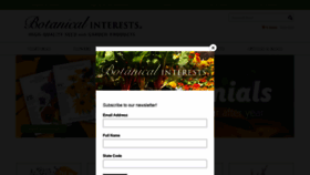What Botanicalinterests.com website looked like in 2021 (3 years ago)