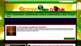 What Bewusst-vegan-froh.de website looked like in 2021 (3 years ago)