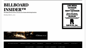 What Billboardinsider.com website looked like in 2021 (3 years ago)