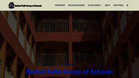 What Bethelfaithschool.com website looked like in 2021 (3 years ago)
