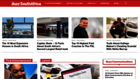 What Buzzsouthafrica.com website looked like in 2021 (3 years ago)