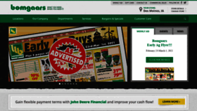 What Bomgaars.com website looked like in 2021 (3 years ago)