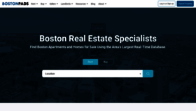 What Bostonpads.com website looked like in 2021 (3 years ago)