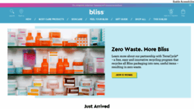 What Blissworld.com website looked like in 2021 (3 years ago)