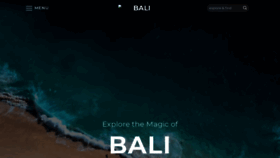 What Bali.com website looked like in 2021 (3 years ago)