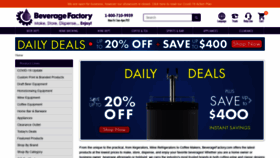 What Beveragefactory.com website looked like in 2021 (4 years ago)