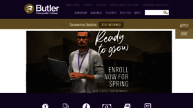 What Butlercc.edu website looked like in 2021 (3 years ago)