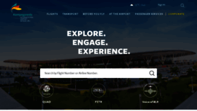 What Bengaluruairport.com website looked like in 2021 (3 years ago)