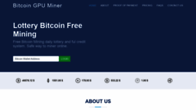 What Bitcoingpuminer.com website looked like in 2021 (3 years ago)