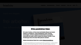 What Brandeins.de website looked like in 2021 (3 years ago)