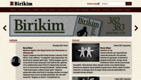 What Birikimdergisi.com website looked like in 2021 (3 years ago)