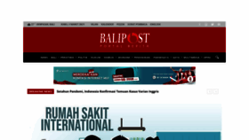 What Balipost.com website looked like in 2021 (3 years ago)