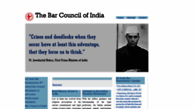 What Barcouncilofindia.org website looked like in 2021 (3 years ago)