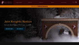 What Bellarmine.edu website looked like in 2021 (3 years ago)