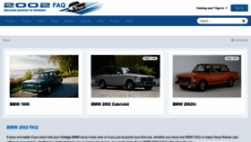 What Bmw2002faq.com website looked like in 2021 (3 years ago)