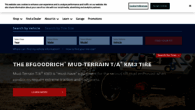 What Bfgoodrichtires.com website looked like in 2021 (3 years ago)