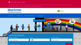What Bluearrow.co.uk website looked like in 2021 (3 years ago)