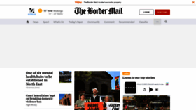 What Bordermail.com.au website looked like in 2021 (3 years ago)