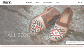 What Bornshoes.com website looked like in 2021 (3 years ago)