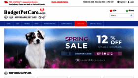 What Budgetpetcare.com website looked like in 2021 (4 years ago)