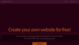 What Bloggactif.com website looked like in 2021 (3 years ago)