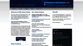 What Billjamesonline.com website looked like in 2021 (3 years ago)