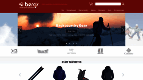What Bergsskishop.com website looked like in 2021 (3 years ago)