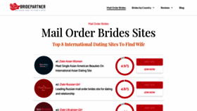 What Bridepartner.com website looked like in 2021 (3 years ago)