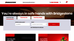 What Bridgestone.com.au website looked like in 2021 (3 years ago)