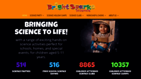 What Brightsparksscience.co.uk website looked like in 2021 (3 years ago)