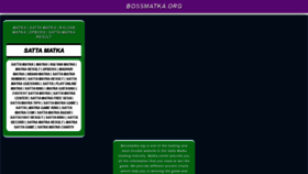 What Bossmatka.org website looked like in 2021 (3 years ago)