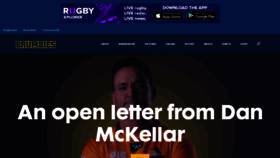 What Brumbies.rugby website looked like in 2021 (3 years ago)