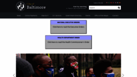 What Baltimorecity.gov website looked like in 2021 (3 years ago)