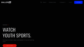 What Ballertv.com website looked like in 2021 (3 years ago)