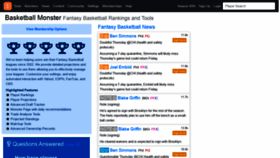 What Basketballmonster.com website looked like in 2021 (3 years ago)