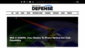 What Breakingdefense.com website looked like in 2021 (3 years ago)
