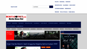 What Beritapotret.co.id website looked like in 2021 (3 years ago)