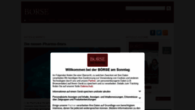 What Boerse-am-sonntag.de website looked like in 2021 (3 years ago)