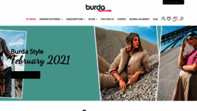 What Burdastyle.com website looked like in 2021 (4 years ago)