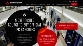 What Buyabarcode.com website looked like in 2021 (3 years ago)