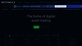 What Bitfinex.com website looked like in 2021 (3 years ago)