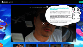 What Bigo.tv website looked like in 2021 (4 years ago)