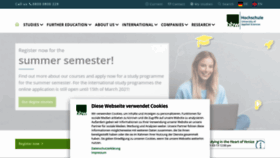 What Bbw-hochschule.de website looked like in 2021 (3 years ago)