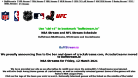 What Buffstream.io website looked like in 2021 (3 years ago)