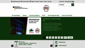 What Behindertenbeauftragter.de website looked like in 2021 (3 years ago)