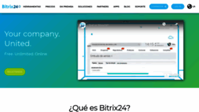 What Bitrix24.es website looked like in 2021 (3 years ago)