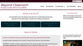 What Beyondclassroom.org website looked like in 2021 (3 years ago)
