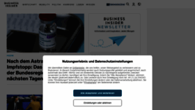 What Businessinsider.de website looked like in 2021 (3 years ago)
