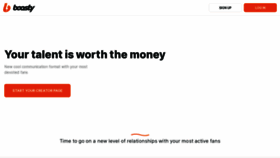 What Boosty.to website looked like in 2021 (4 years ago)